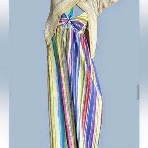 Sara Roka Cotton Striped Dress